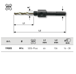 Arbre de montage 3/8" SDS/mèche centre - KRAFTWERK