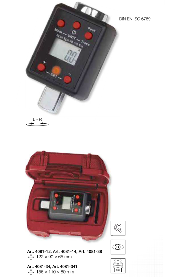 Adaptateur dynamométrique numérique digital 3/8" 27-135 Nm - KRAFTWERK