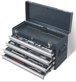 Boîte à outils Basic-Line, 1/4" + 1/2", 100 pièces- KRAFTWERK