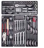 Boîte à outils Basic-Line, 1/4" + 1/2", 100 pièces- KRAFTWERK