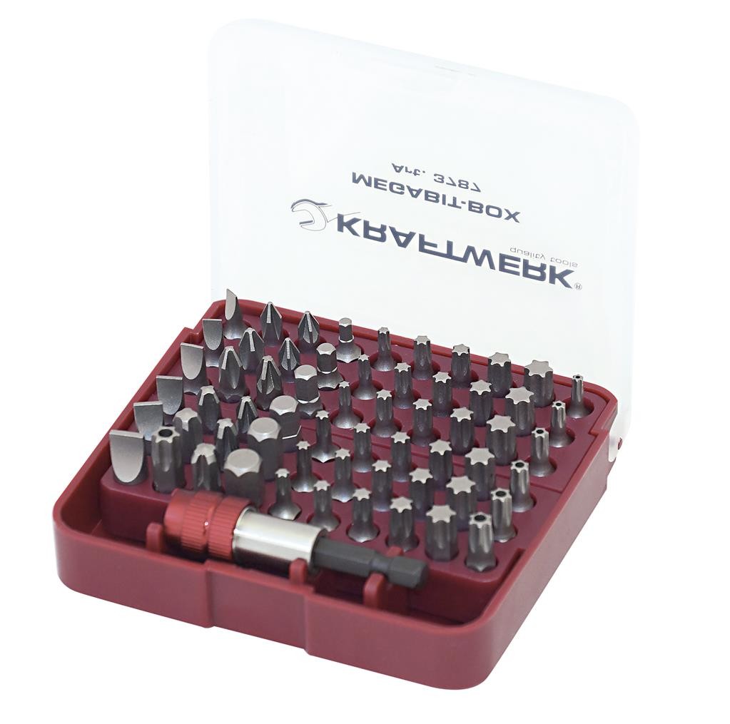 Boîte d'embouts universel 1/4" MEGABIT 61 pièces - KRAFTWERK