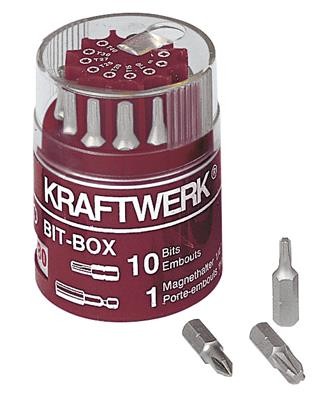 Boîte ronde de 11 embouts 1/4" TX - KRAFTWERK