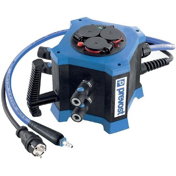 Boitier multi-énergies distribution d'air comprimé et d'électricité - PRÉVOST