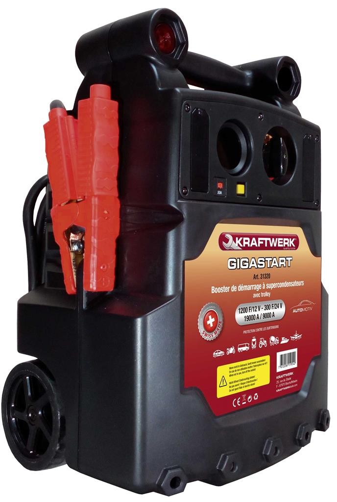 Booster de démarrage à supercondensateurs 12/24V GigaStart - KRAFTWERK