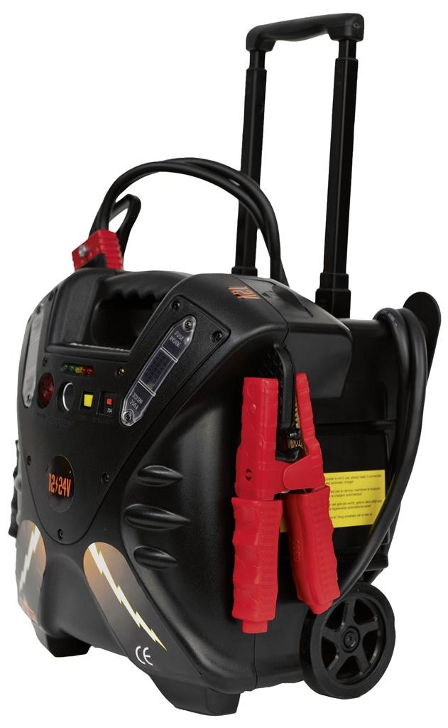 Booster universel de démarrage professionnel 12-24V 24Ah 1900/5000A - ABS avec trolley - KRAFTWERK