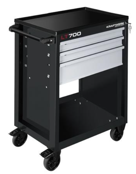 Chariot pour carrossiers LT700 LT LINE - 3 tiroirs avec 121 outils - KRAFTWERK