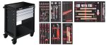 Chariot pour carrossiers LT700 LT LINE - 3 tiroirs avec 121 outils - KRAFTWERK