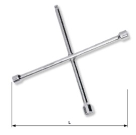 Clé en croix 24 x 27 x 32 mm x 3/4" CrV - KRAFTWERK