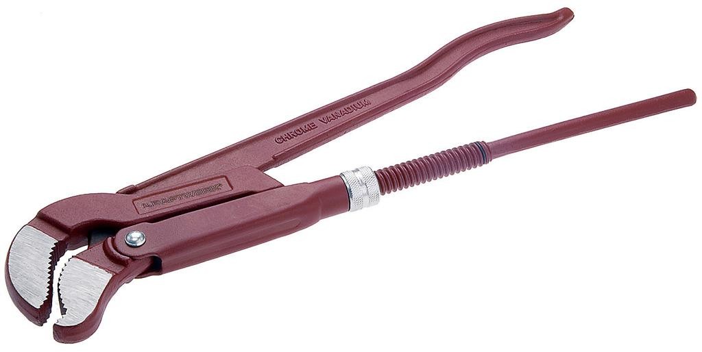 Clé serre-tube suédoise tête 45°, mors en S - 2" - KRAFTWERK