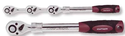 Cliquet réversible télescopique à denture fine 1/2" 307 à 447 mm - KRAFTWERK