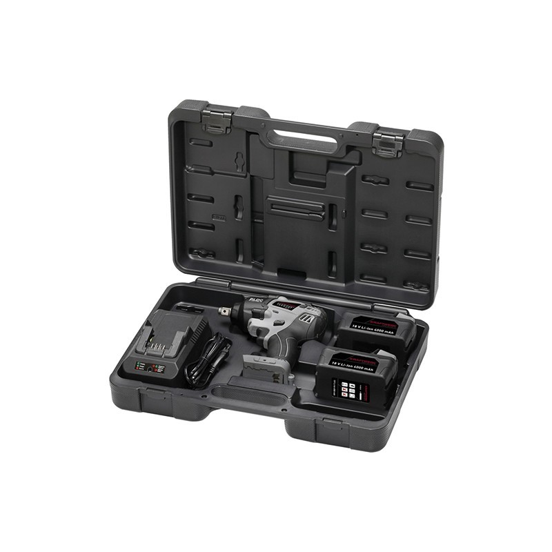 Coffret clé à choc à batterie, 1/2", Moteur Brushless, 18 V, 800 Nm - KRAFTWERK