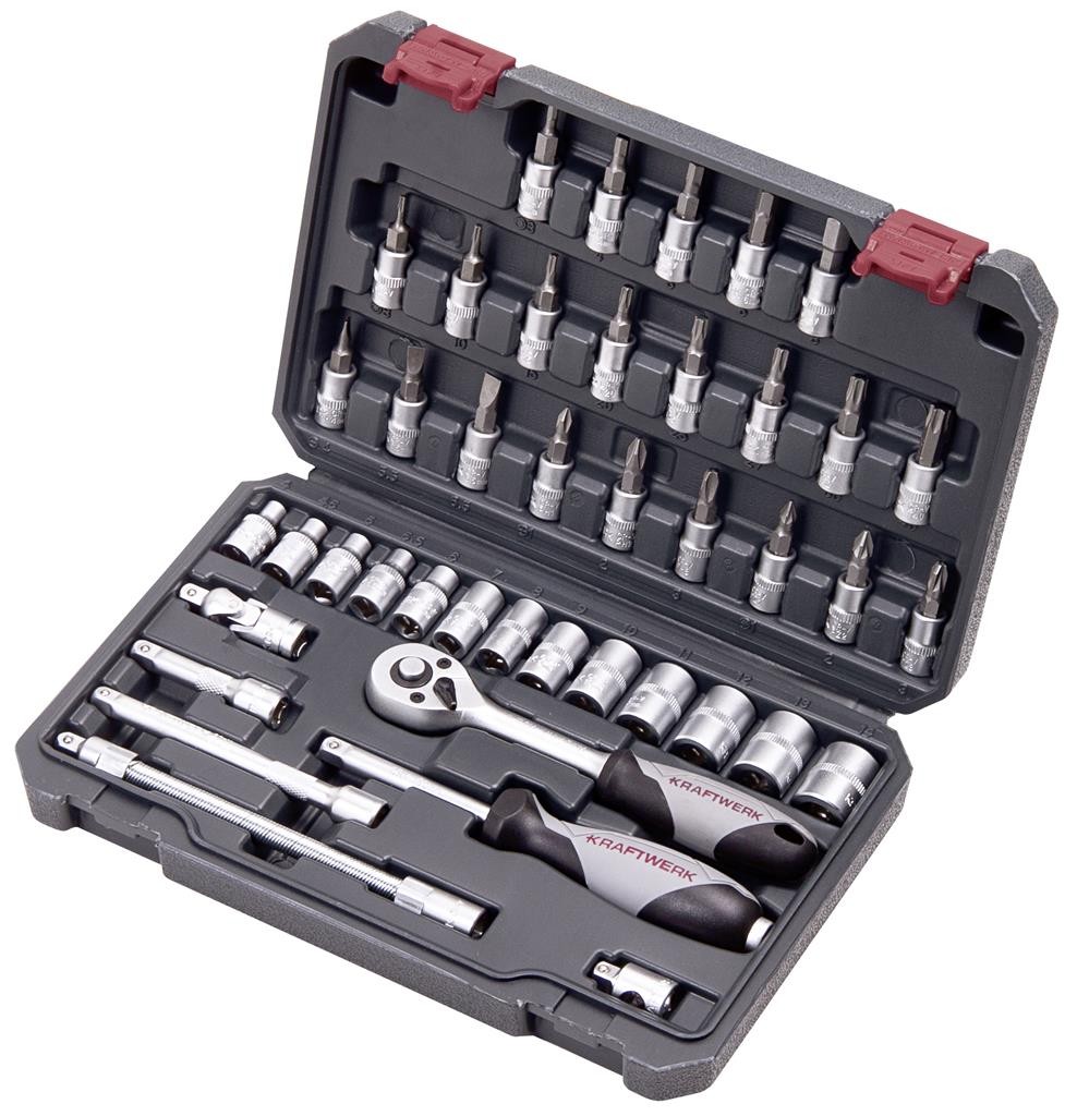 Coffret de 42 douilles-embouts Basic line - 1/4" - KRAFTWERK