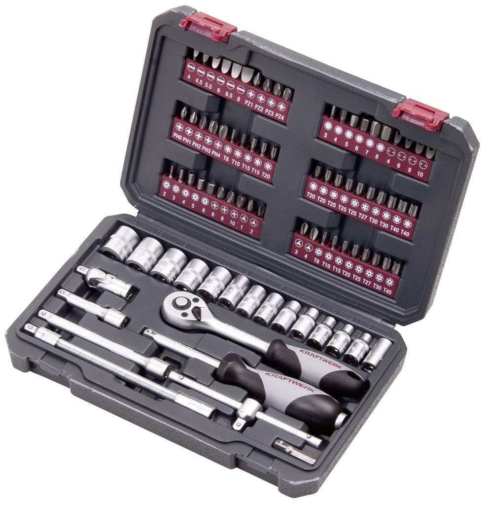 Coffret de 82 douilles et embouts Basic line - 1/4" - KRAFTWERK