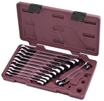 Coffret de clés combinées à cliquet, Clickraft, 12 pièces - de 8 à 19 mm - KRAFTWERK