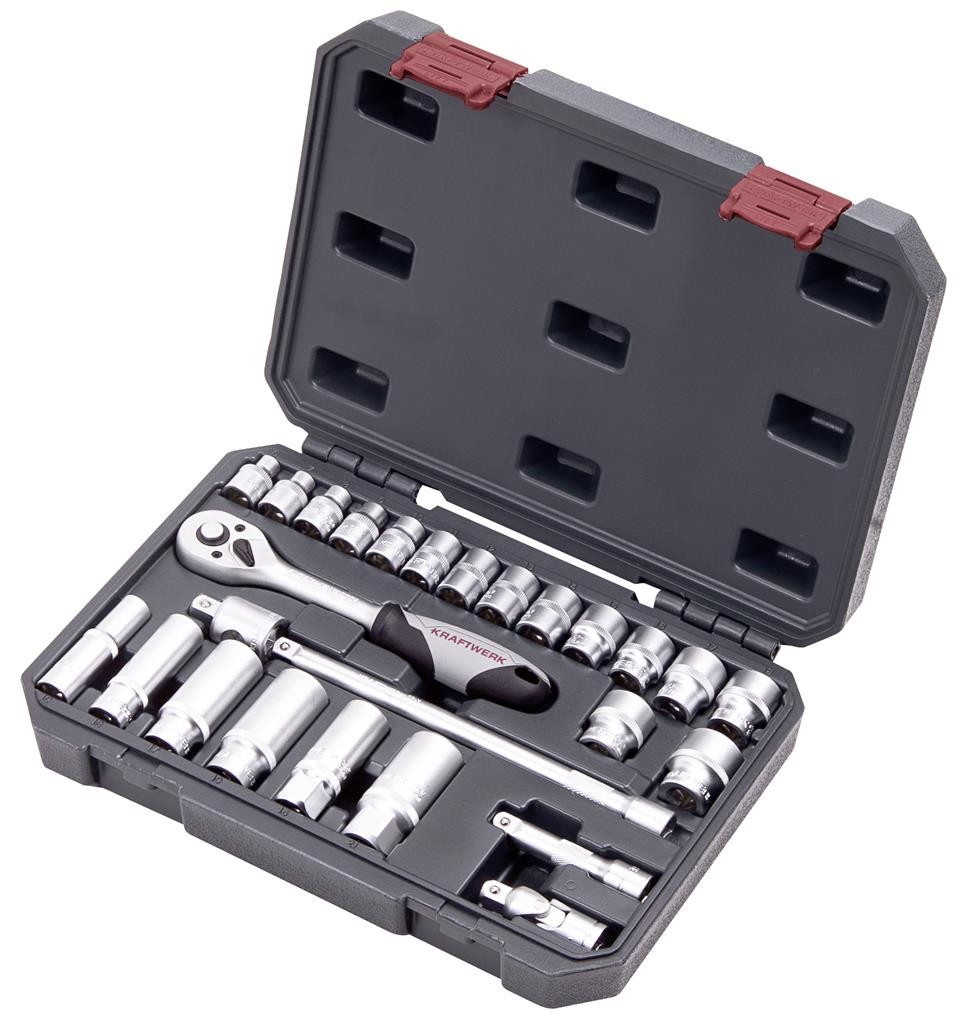 Coffret de douilles Basic Line 3/8", 26 pièces - KRAFTWERK