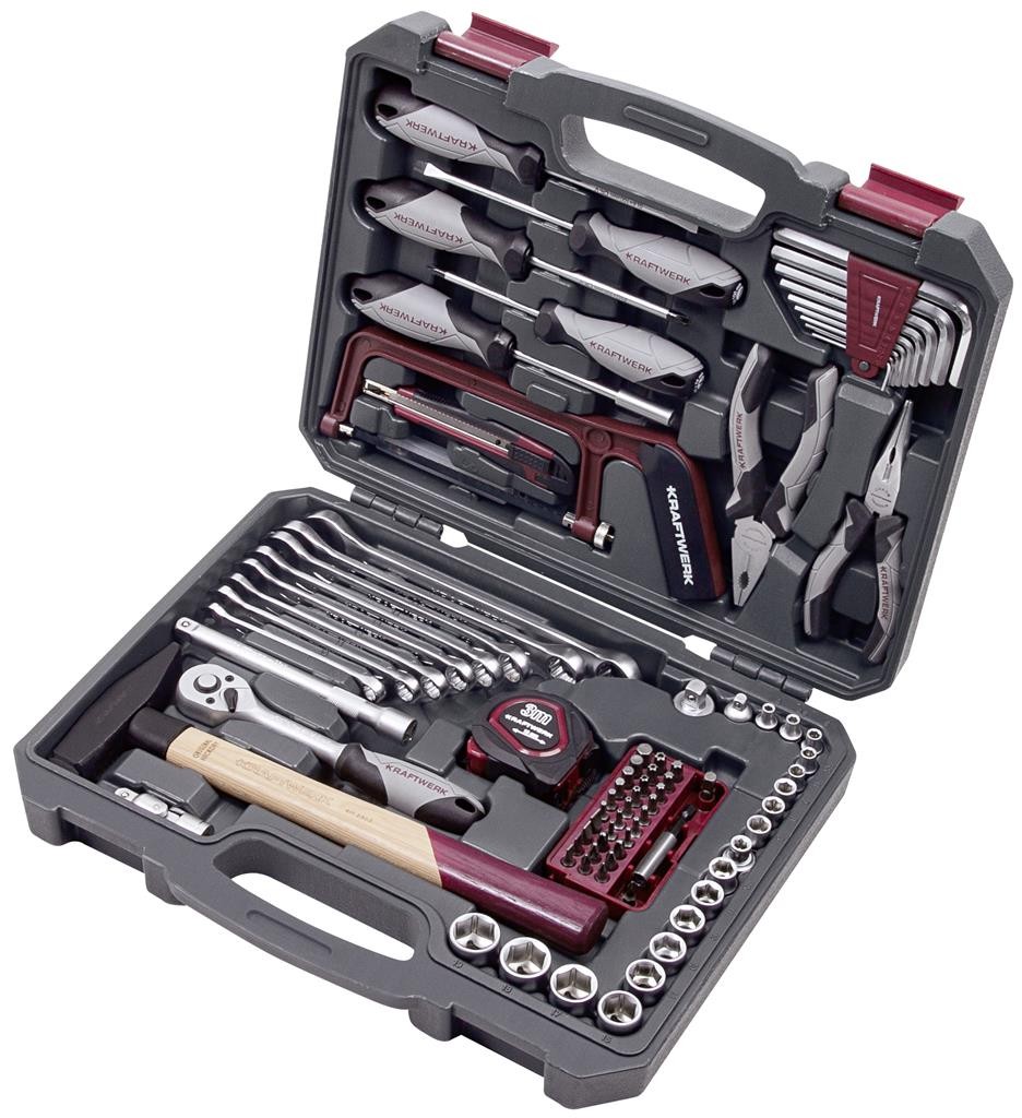 Coffret d?outils Basic-Line, 1/4? + 3/8?, 96 pièces - KRAFTWERK