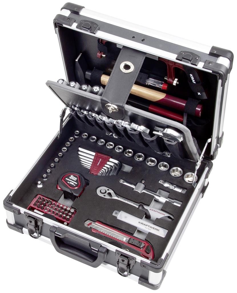 Coffret d'outils BASIC LINE B143, 1/4"+3/8", 102 pièces- KRAFTWERK