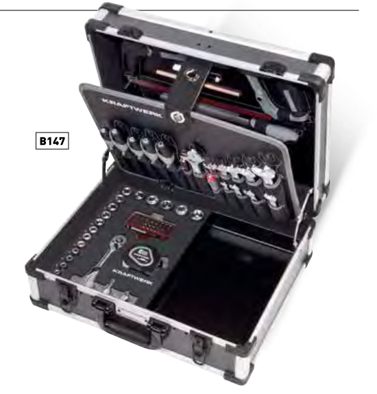 Coffret d?outils BASIC LINE B147, 3/8?, avec bol en plastique - 97 pièces - KRAFTWERK