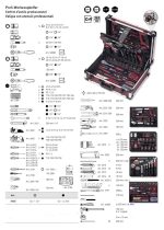 Coffret d?outils Pro Line, 1/4?+ 1/2?, 263 pièces - KRAFTWERK