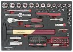 Coffret d'outils Pro Line, 1/4" + 3/8", 151 pièces - KRAFTWERK