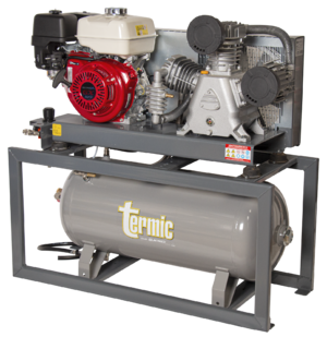 Compresseur thermique TERMIC 45/90 - Moteur Honda 6KW - Débit 45 m³/h - Cuve 90 litres - 15 bar