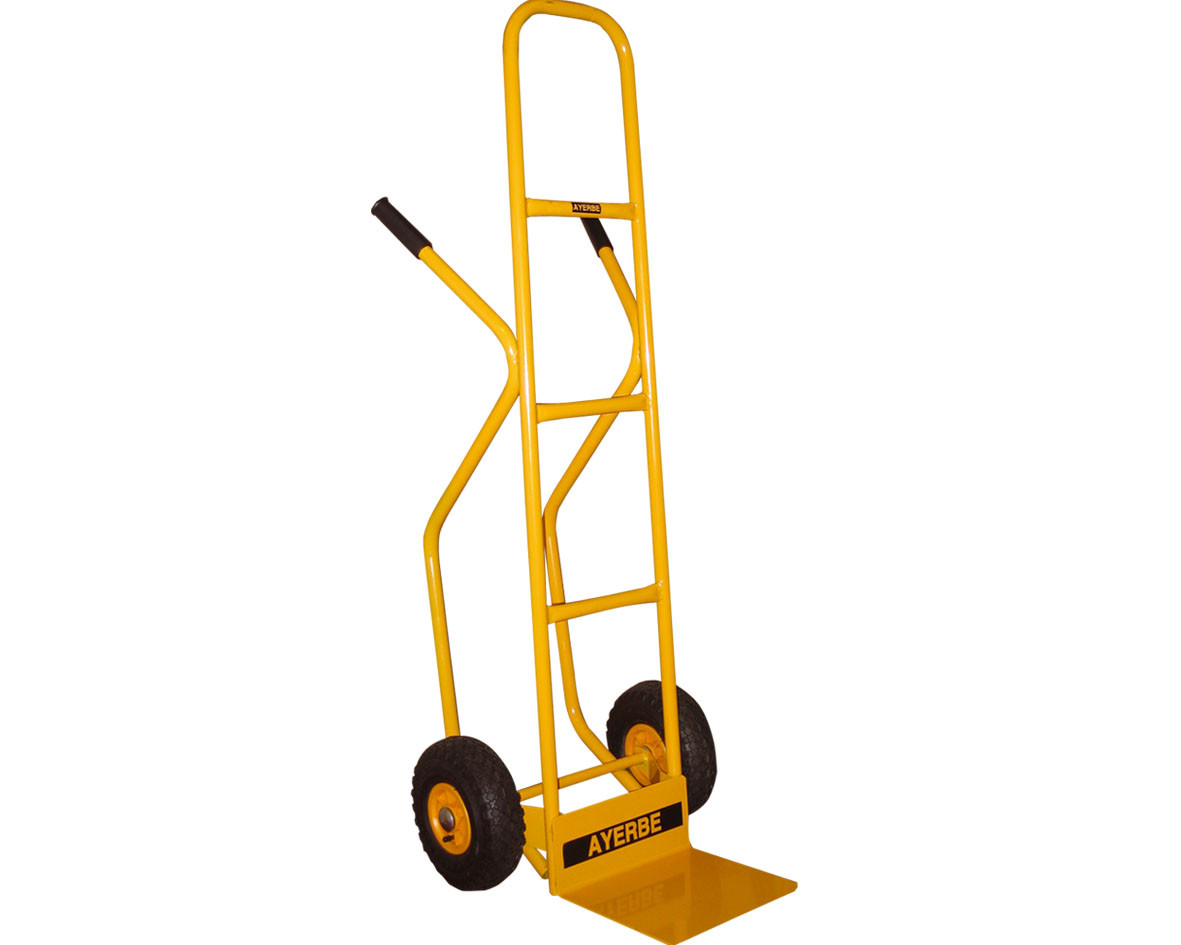 Diable AY-230-AGR - Porte boites - Bavette fixe - Charge utile 230 kg - Roues gonflables - AYERBE