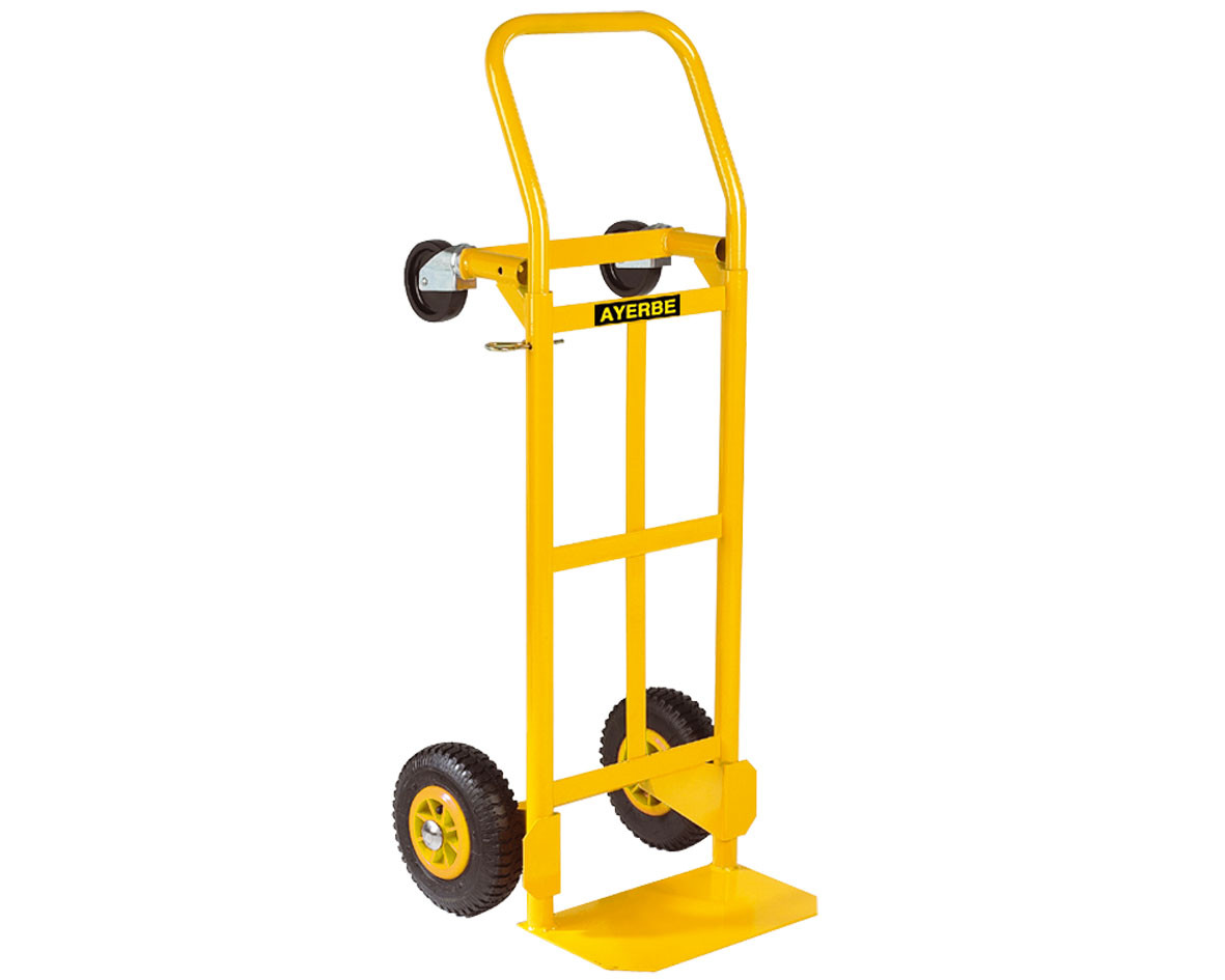 Diable-chariot AY-200-NTM - Roues gonflables pivotantes - Charge utile 200 kg - AYERBE