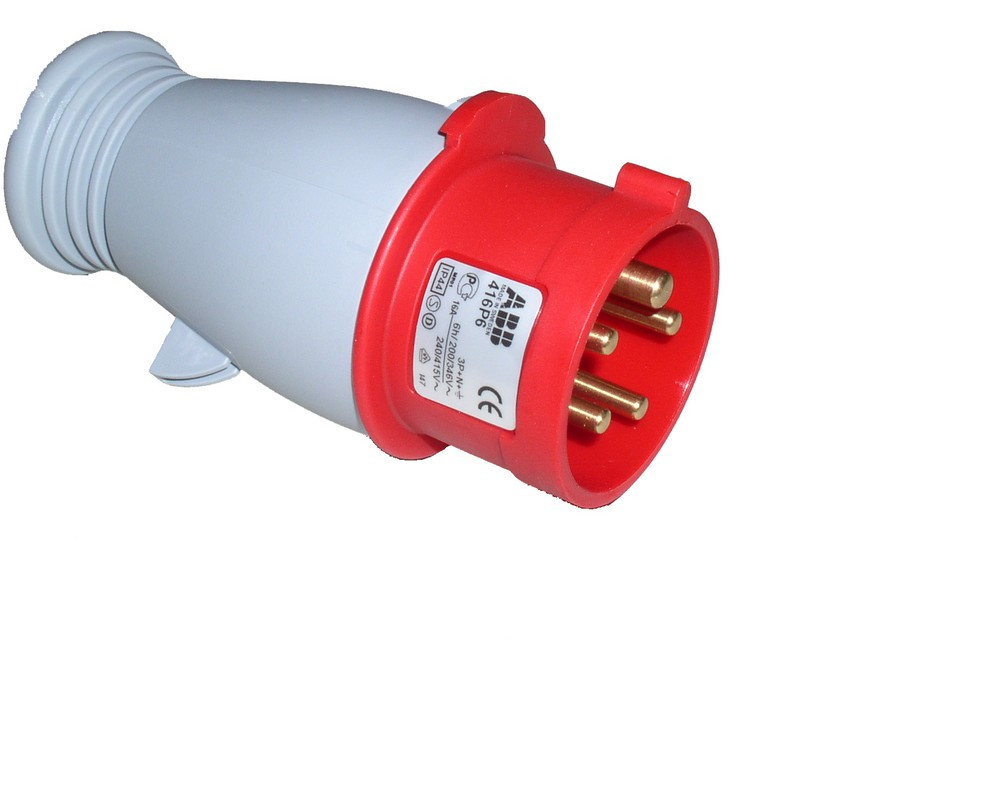 Fiche mâle triphasé 16A 3 P+N+T - FRANCEPOWER