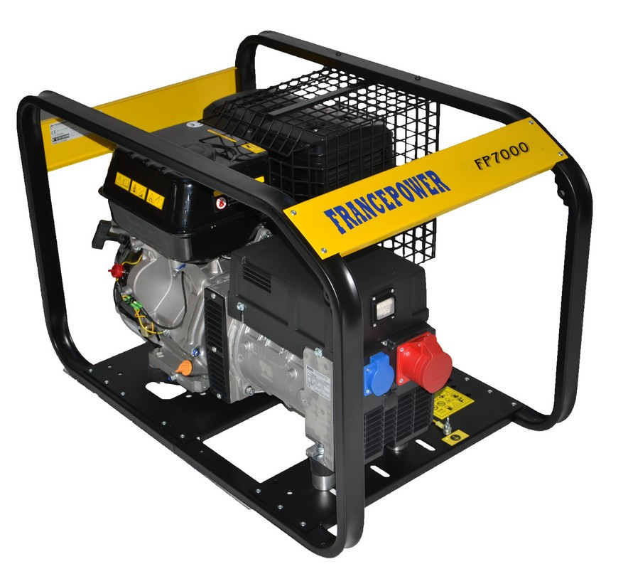 Groupe de soudage FP 220 DC Essence - 400V 6.5 kVA 5.2 kW - Moteur Loncin - FRANCEPOWER