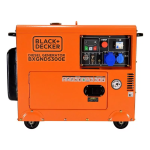 Groupe électrogène BXGND5300E diesel - 5 kW - Monophasé 230V - Installation solaire - 72 dB(A) - BLACK & DECKER