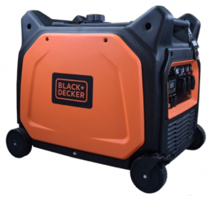 Groupe électrogène BXGNI6500E ESSENCE - 6.5 kW - Monophasé - INVERTER - Démarrage électrique - 58 dB(A) - BLACK & DECKER