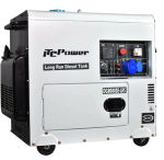 Groupe électrogène DG8000SE-LRS Diesel - 6.3 kW - 230V AVR - Spécial installation solaire - Insonorisé 75 dB(A) - ITC POWER