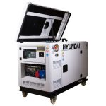 Groupe électrogène DHY1200XSET- Diesel - 230V 9 kW 400V 11.5 kVA - Refroidissement par eau - HYUNDAI