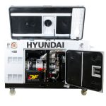 Groupe électrogène DHY1200XSET- Diesel - 230V 9 kW 400V 11.5 kVA - Refroidissement par eau - HYUNDAI