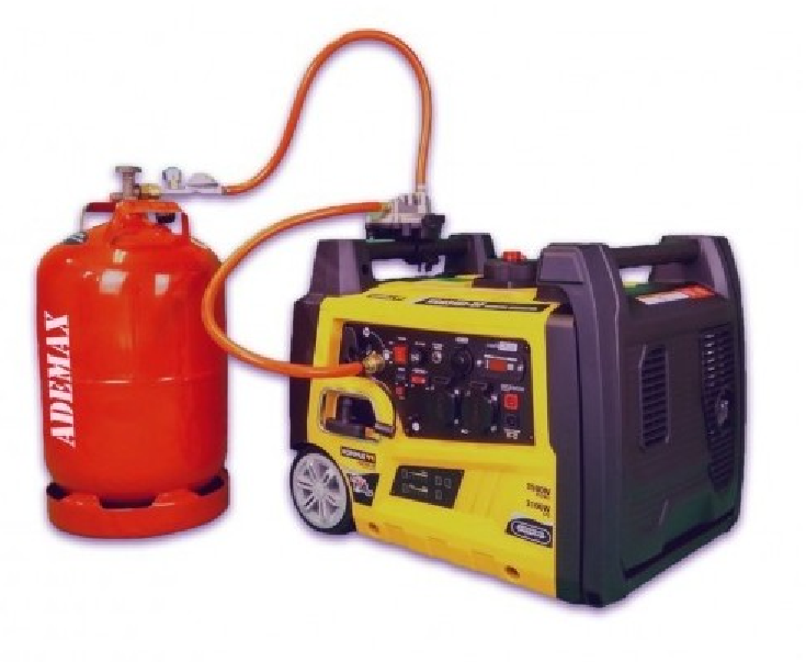 Groupe électrogène KGG34EI-DF ESSENCE et GAZ - 3.5/3.15 kW - 230V - INVERTER - Démarrage électrique/manuel - 62 dB(A) - KOMPAK