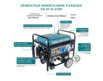 Groupe électrogène KS-12-1E-ATSR - 9 kW - Essence - AVR - Monophasé 230V - Démarrage Electrique - Könner & Söhnen