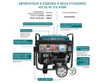 Groupe électrogène KS-15-1E-1/3-ATSR - Essence - AVR - 230V 11.5 kW et 400V 15.6 kW - Démarrage Electrique - Könner & Söhnen