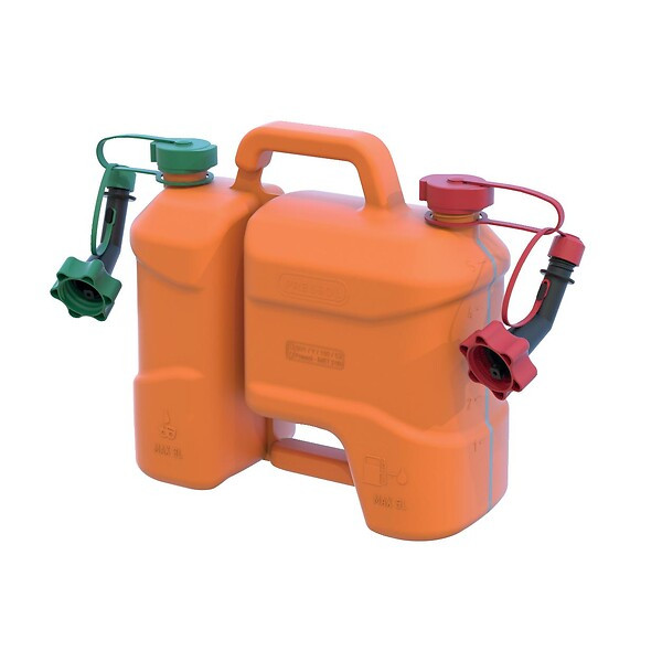 Jerrycan polyéthylène à double compartiment 5 litres et 3 litres - PRESSOL