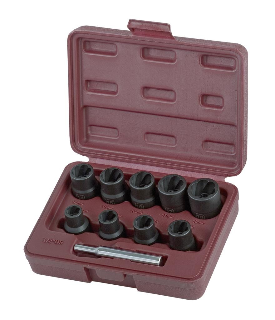 Jeu 10 douilles d'extracteur 10-19 mm - KARFTWERK