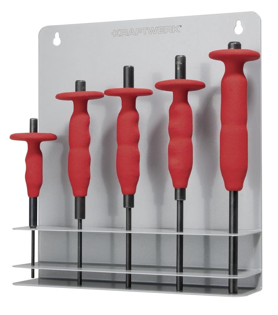 Jeu chasse-goupille avec poignée AirGrip, 5 pièces - KRAFTWERK