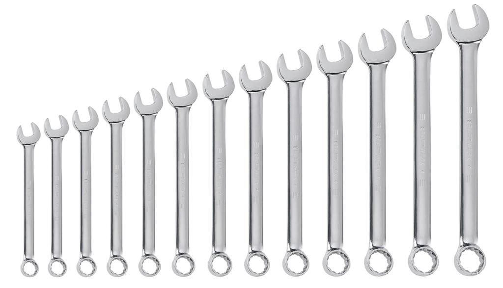 Jeu de 13 clés combinées polies miroir 8 à 22 mm - KRAFTWERK