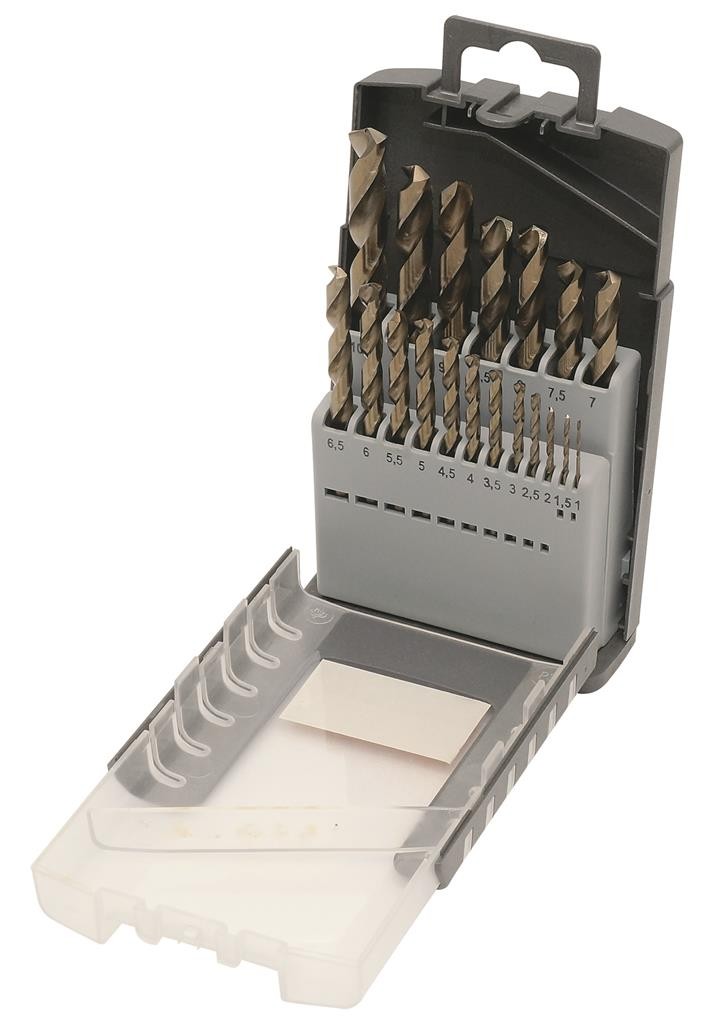 Jeu de 19 Forets hélicoïdaux HSS-E 1-10/0.5 mm - KRAFTWERK