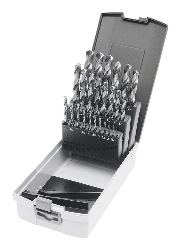 Jeu de 25 Forets hélicoïdaux HSS-G 1-13/0.5 mm - KRAFTWERK