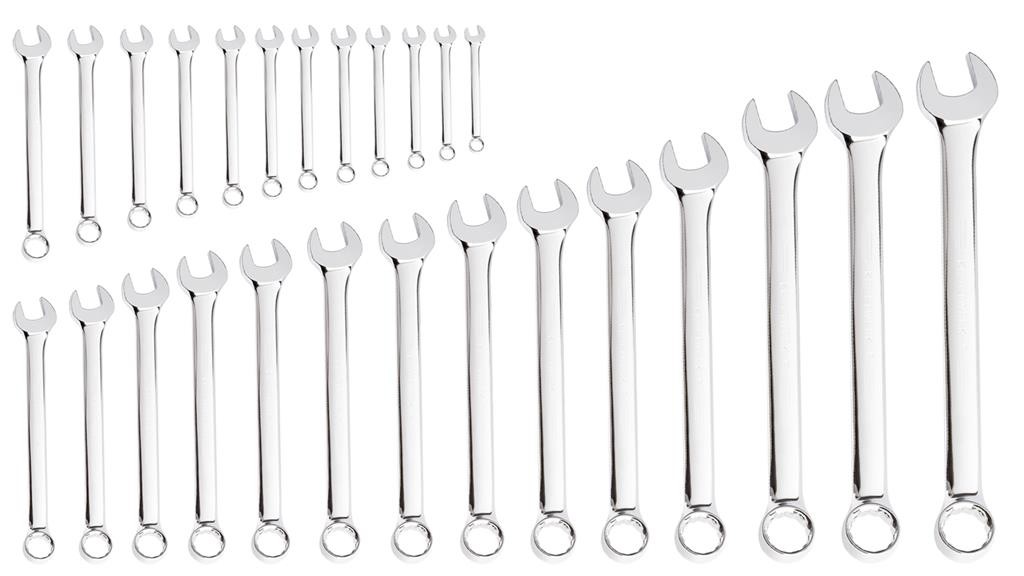 Jeu de 26 clés combinées polies miroir 5.5 à 32 mm - KRAFTWERK