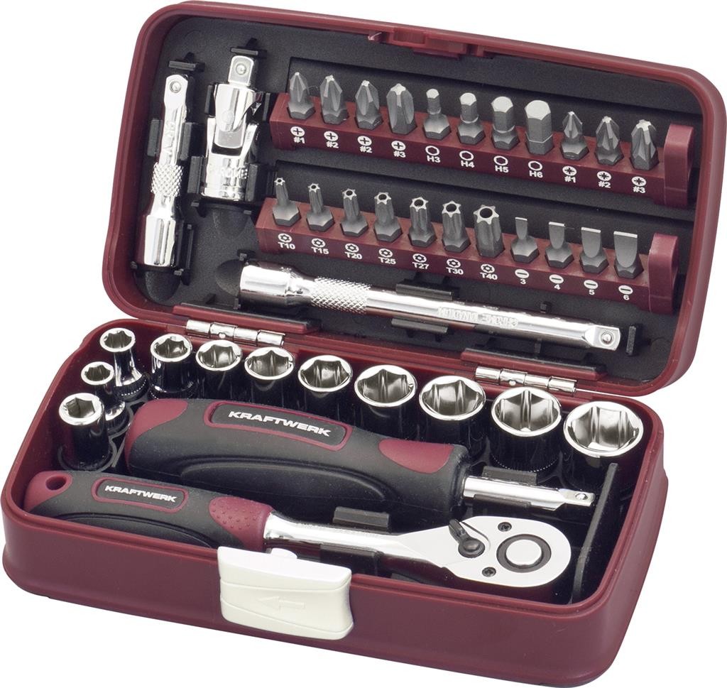 Jeu de 38 clés à douilles - 1/4" - KRAFTWERK