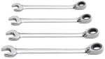 Jeu de 4 clés CLICKRAFT réversible 10-19 mm - KRAFTWERK