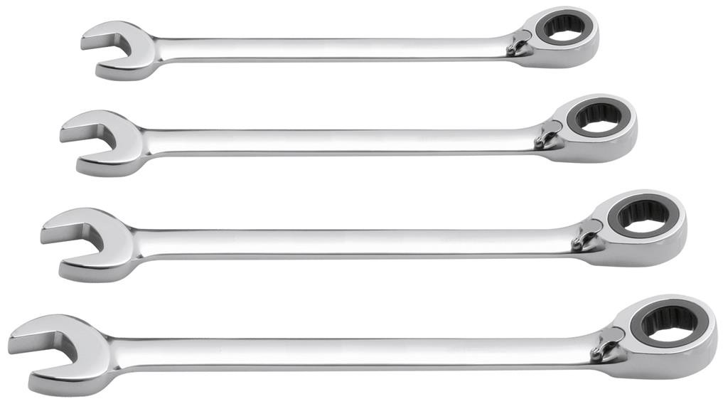 Jeu de 4 clés CLICKRAFT réversible 10-19 mm - KRAFTWERK