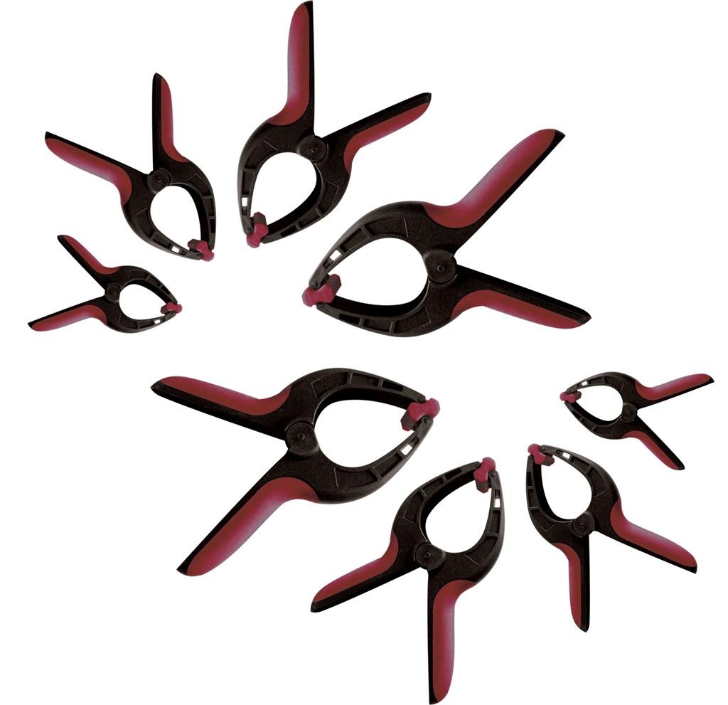 Jeu de 8 pinces de serrage en plastique - KRAFTWERK