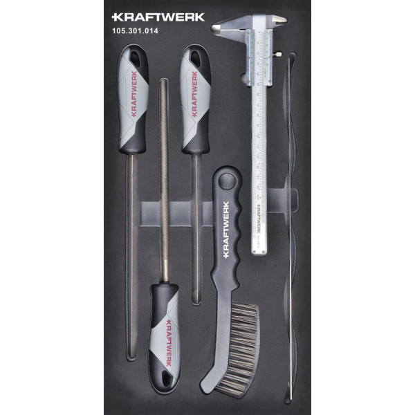 Jeu de limes inlay 20x40 avec 6 outils - KRAFTWERK