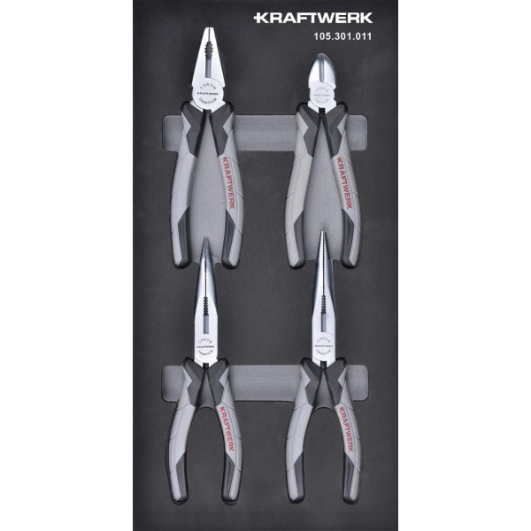 Jeu de pinces - Insert 40x20 cm avec 4 outils - KRAFTWERK